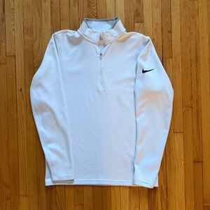 Nike White Dri-FIT Golf Pullover